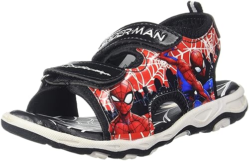 SPIDERMAN FEATURED BLACK SANDALS FOR KIDS BOYS