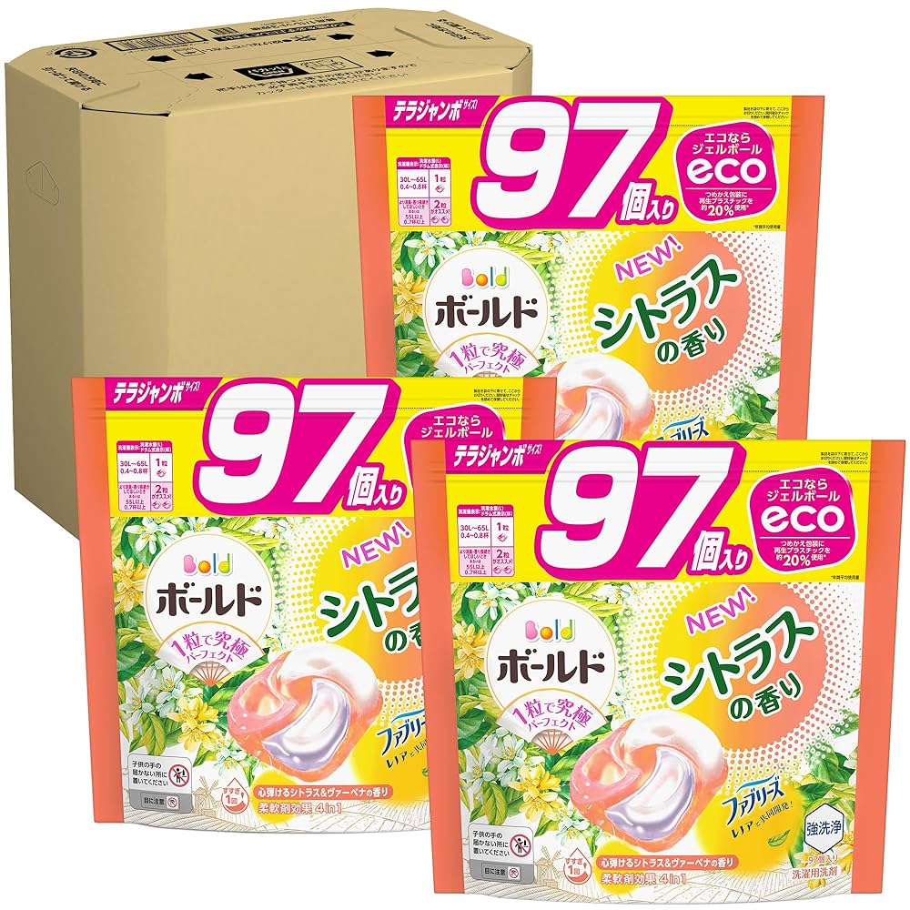 Amazon | ボールド 洗濯洗剤 ジェルボール4D シトラス