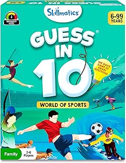 Skillmatics Guess in 10 Sports Card Game: Educational Travel Fun for Families (Ages 6+)