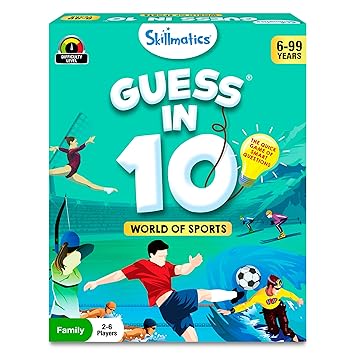 Skillmatics Guess in 10 Sports, Perfect for Boys, Girls, Kids, and Families Who Love Card Games, Toys, Travel Games, Gifts for Ages 6, 7, 8, 9 and Up - image, photos