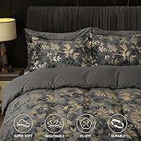 Vista 109 de PHF - Juego de funda de edredón de terciopelo auténtico tamaño individual, juego de funda de edredón ultra suave y transpirable de 2 piezas