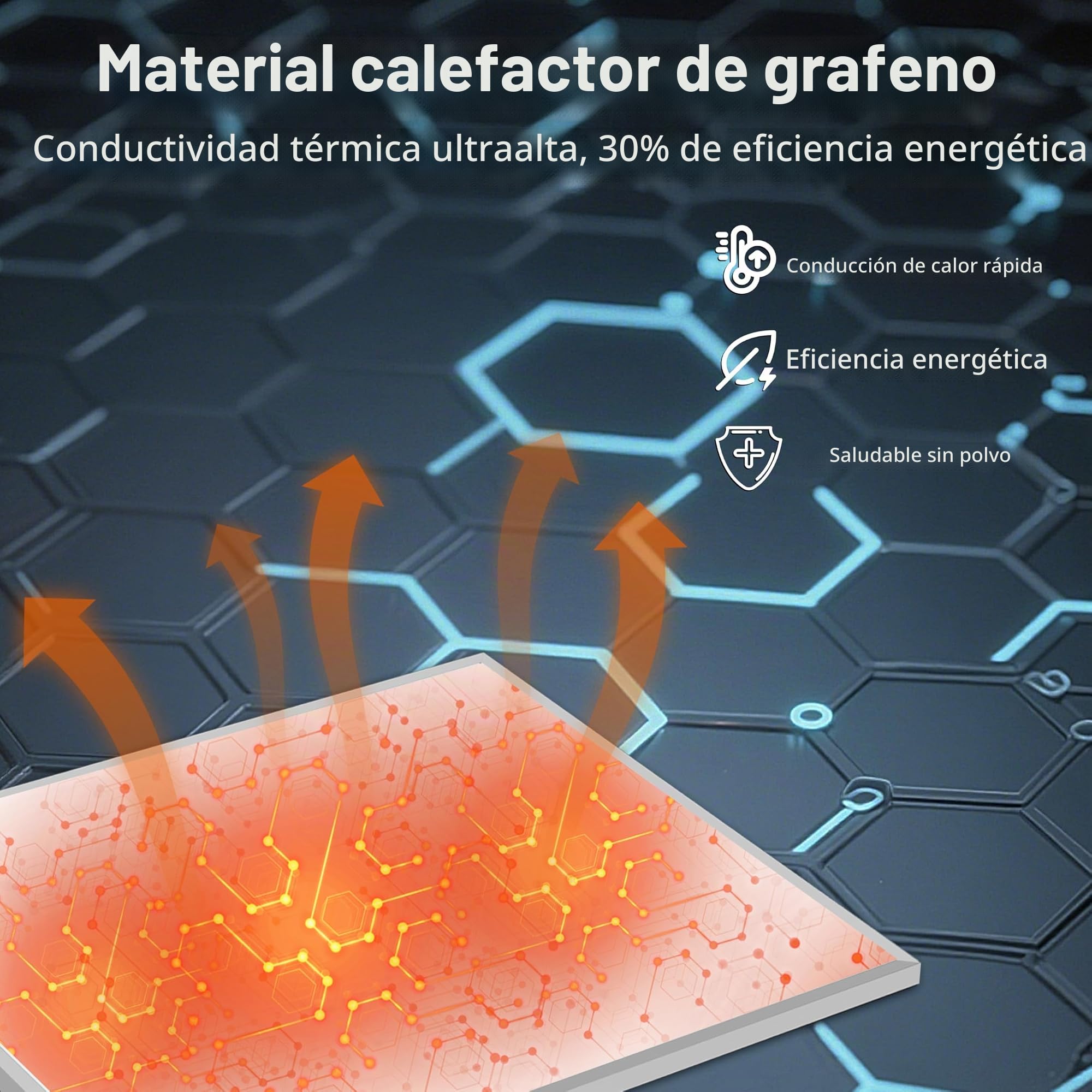 Calefacción por infrarrojos 600 W, calefacción eléctrica de pared de bajo consumo con protección contra sobrecalentamiento, radiador silencioso para exterior, dormitorio y oficina