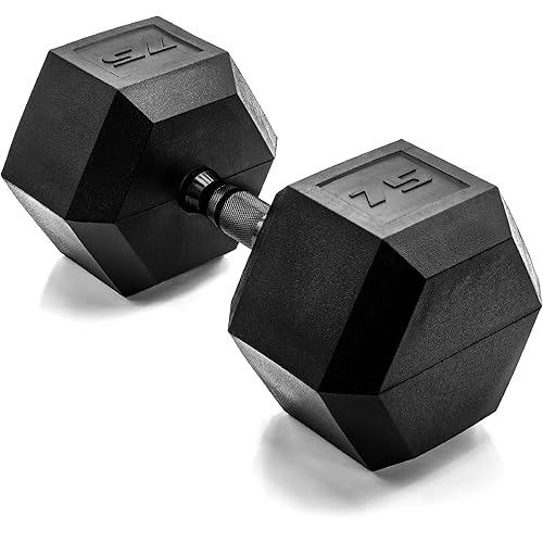 CAP Barbell Coated Hex Dumbbell Weight - Single | 10-120 lbs | Multiple Options