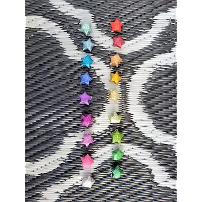 Guirlande origami étoiles en papier japonais : par couleurs-et-papiers