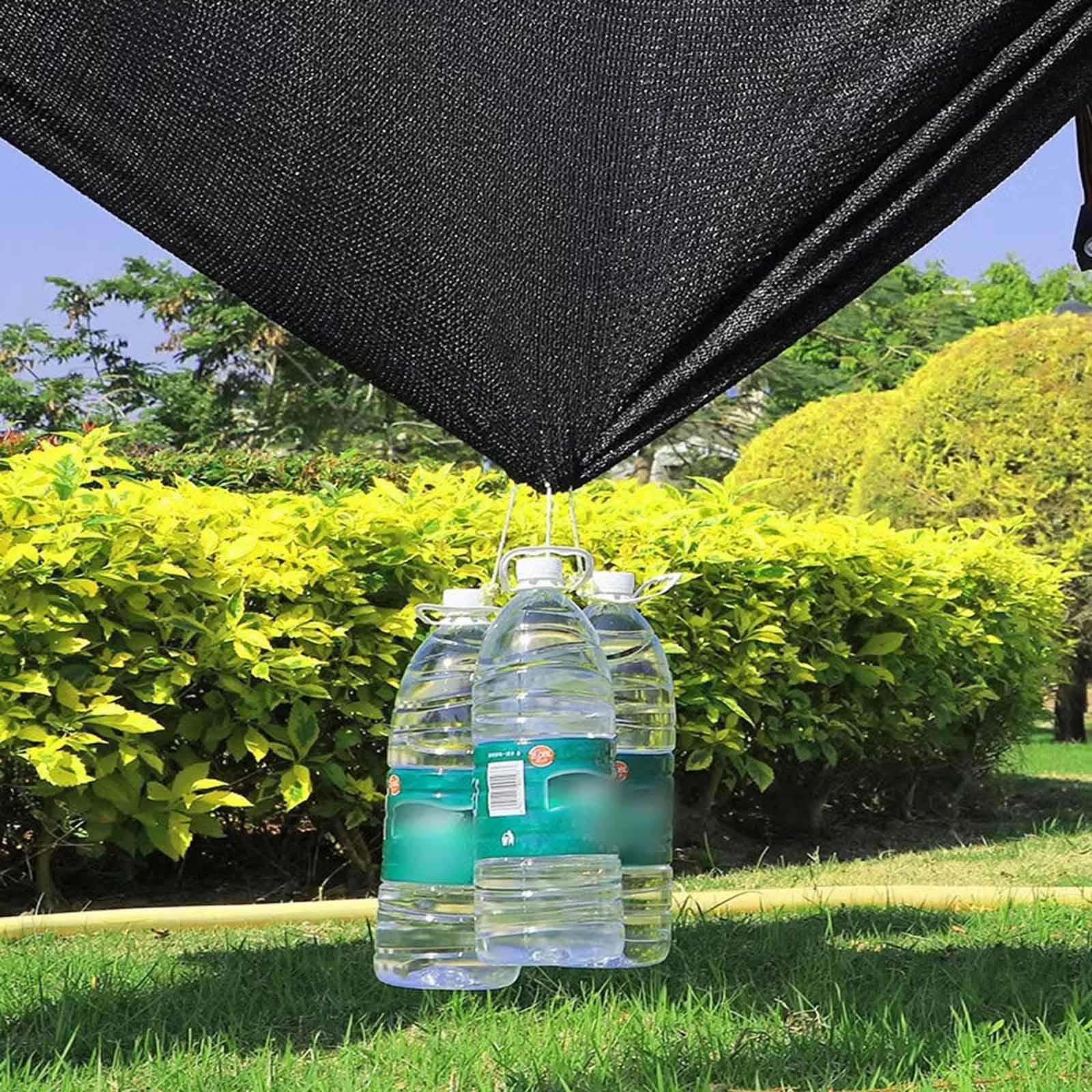 Red e negra de 3 x 4 m, 3 x 6 m, 3 x 9 m, para invernadero, 70 % de protección UV, fácil de instalar, con ojales, perfecta para cubrir el sol y las plantas