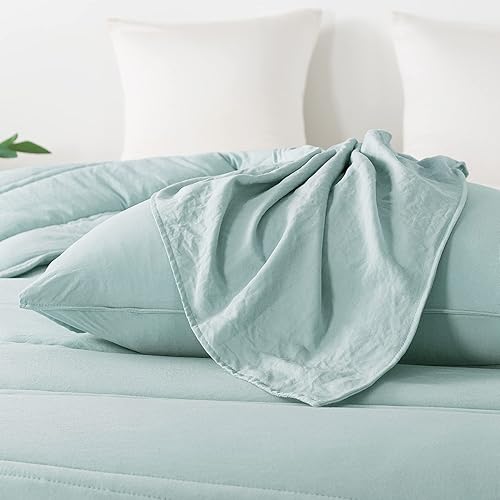 Miniatura 8 de Anna.Z Home 3PC Comforter Set, Down Alternative Filling, Solid Color Comforter, Lightweight & Warmth & Ultra-Soft & for All Season, Channel Quilting
