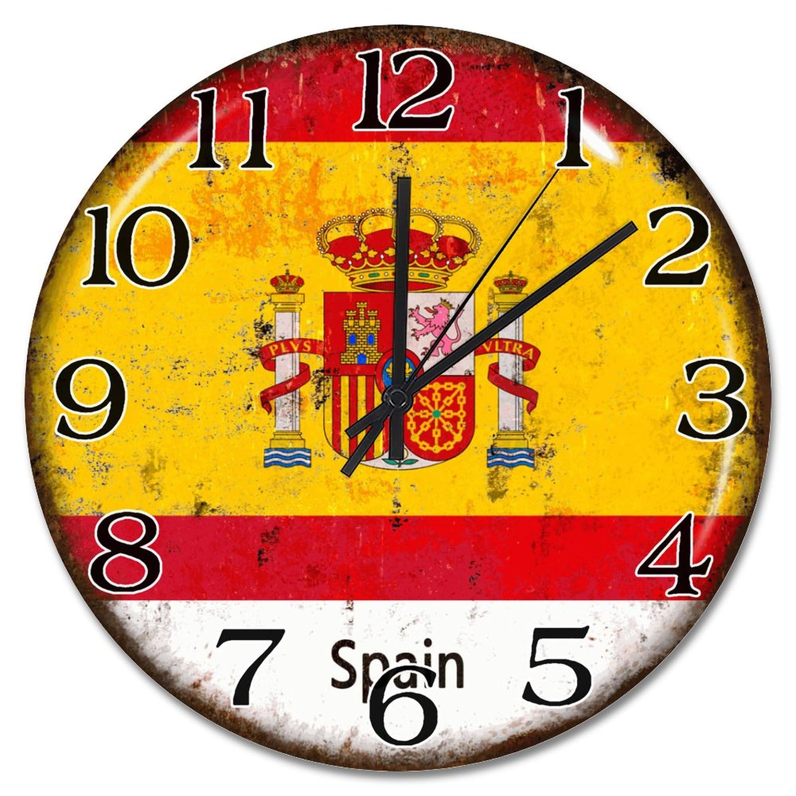 Horloge murale Espagne silencieuse 38 cm pour chambre à coucher