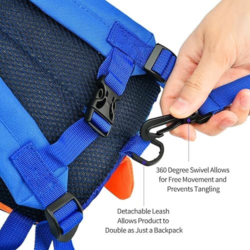 Miniatura 2 de Correa de mochila para niños pequeños, niños, guardería, preescolar, antipérdida, correa de seguridad para niños pequeños con arnés y mochilas,