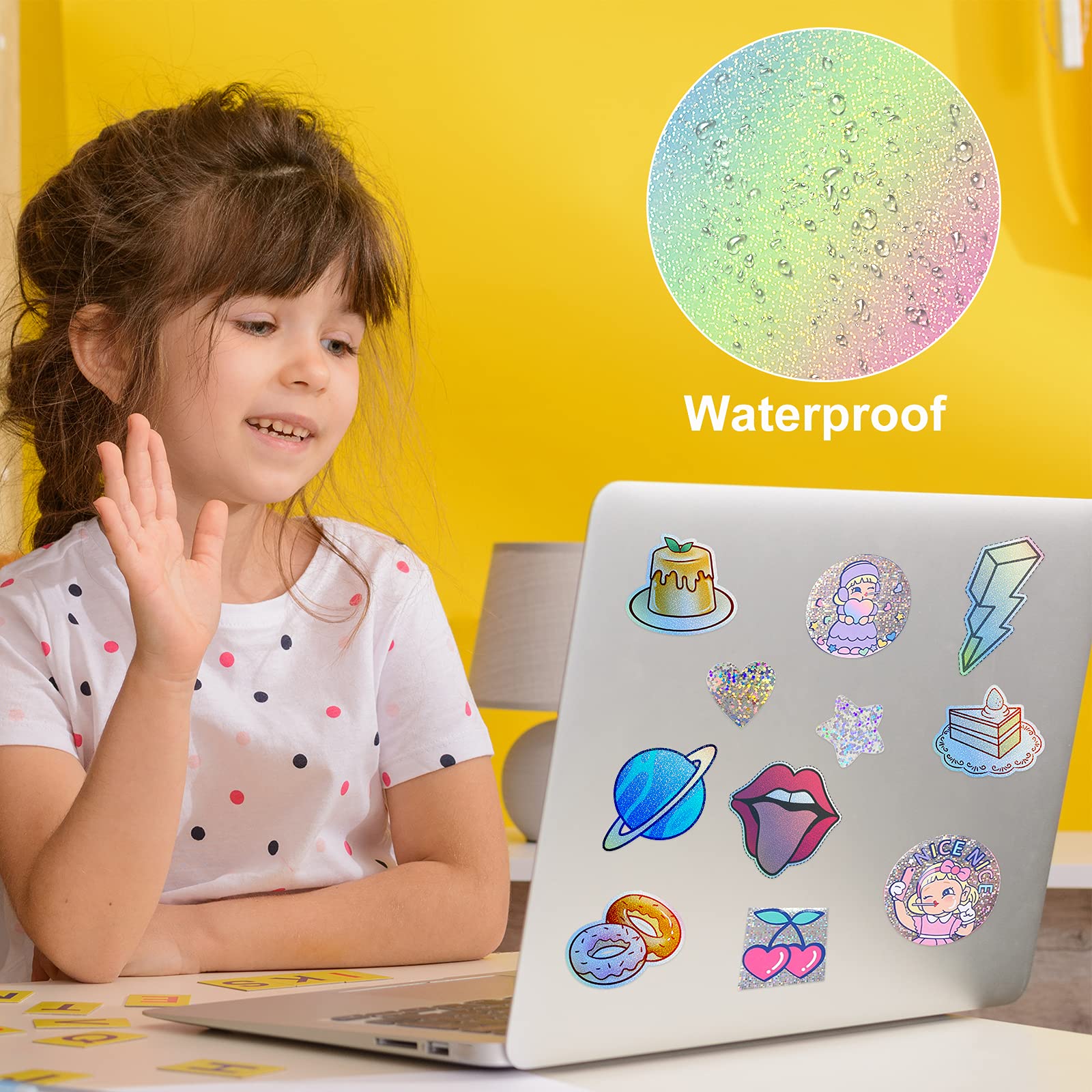 Buy 22 Sheets Holographic Dots Sticker Paper Holographic Sticker Paper