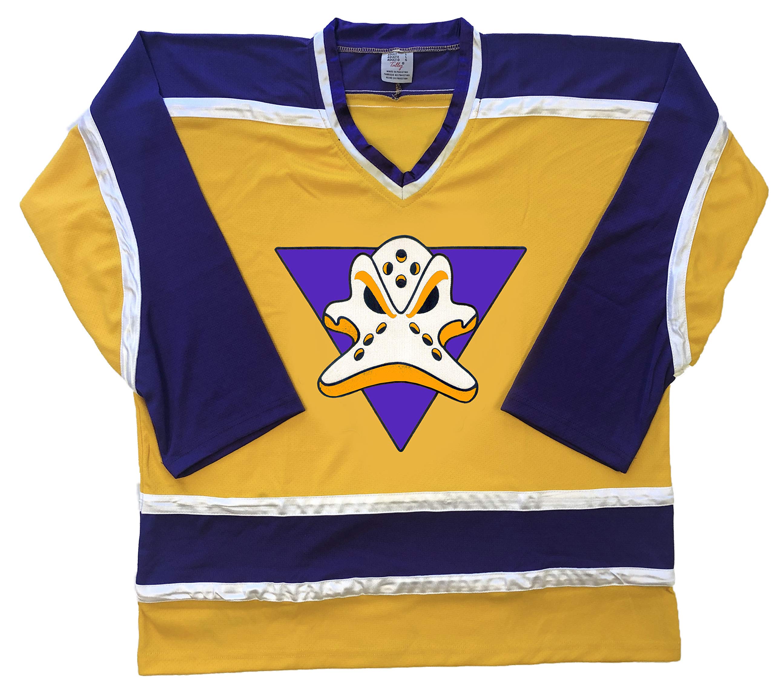 Custom Ducks Jerseys - Adult Small to Adult XXL and Goalie Cut (Gold, Adult Small)