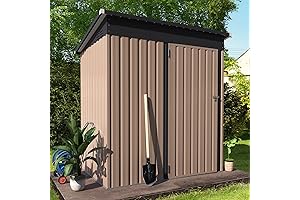 AECOJOY 5' x 3' Outdoor Utility and Tool Storage Shed