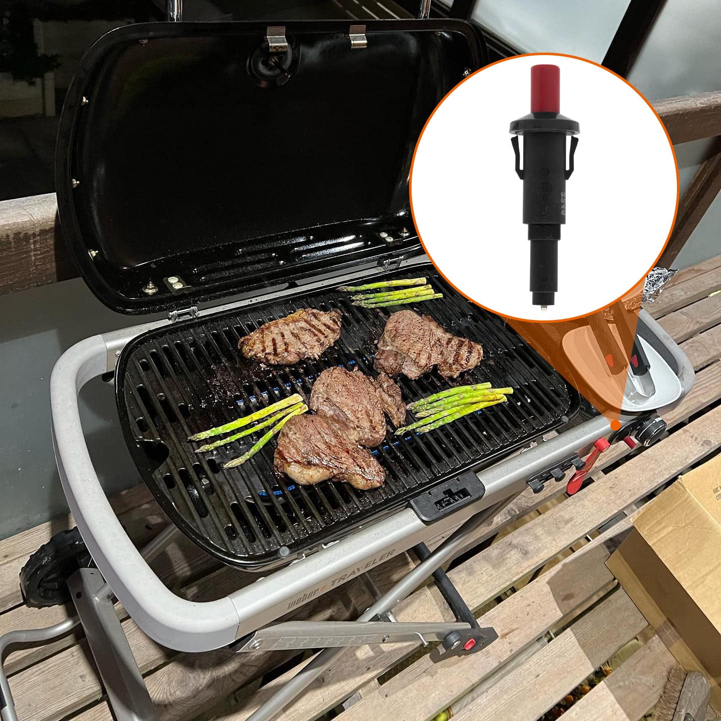Amazon.com : DELSbbq 80463 Ignitor Kit for Weber Traveler Portable