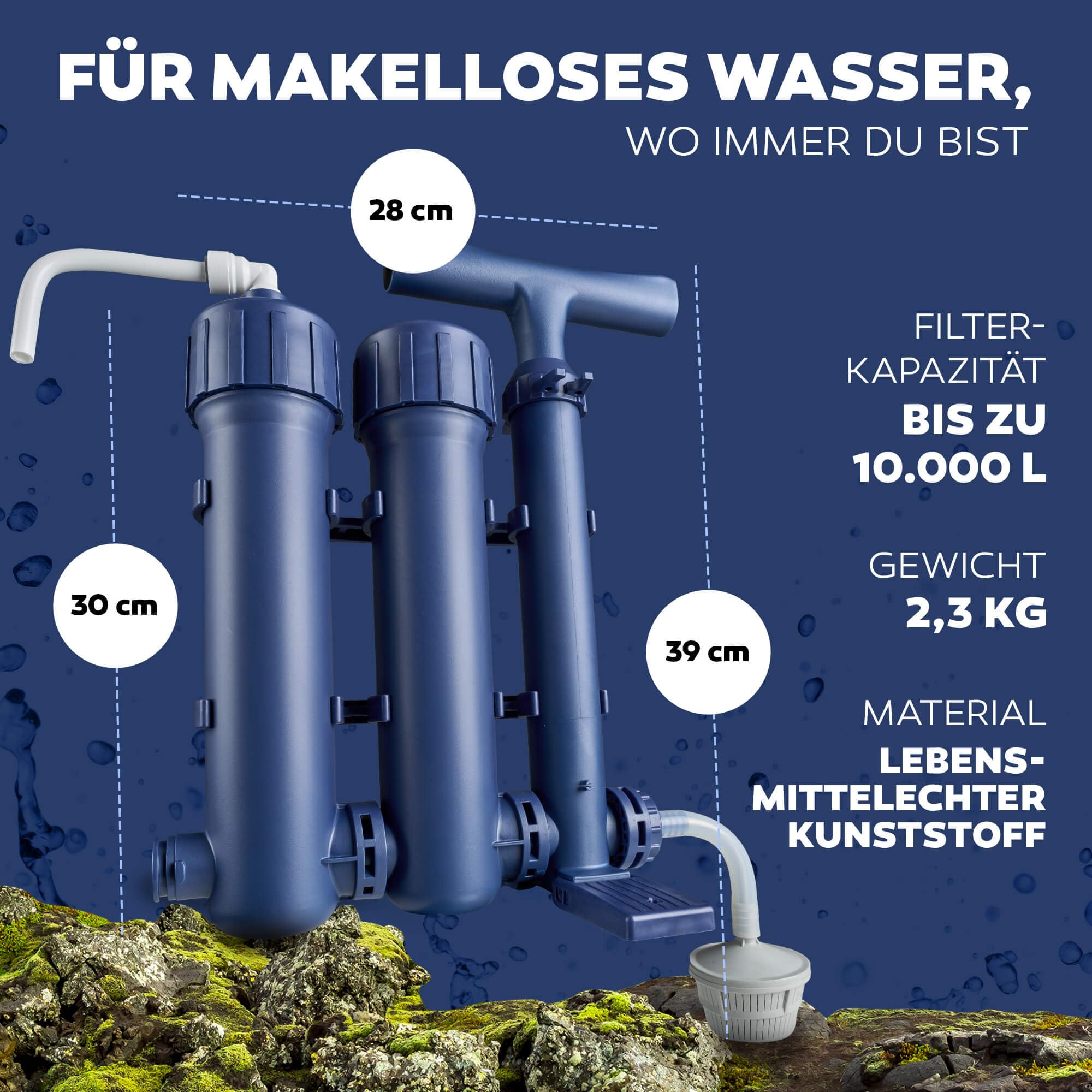 Aora Hydrosolve Filtr do Wody Outdoorowej - Pompa i Technologia Ultrafiltracji - Survival, Kemping, Wyposażenie Awaryjne - Uzdatnianie Wody Pitnej na Zewnątrz