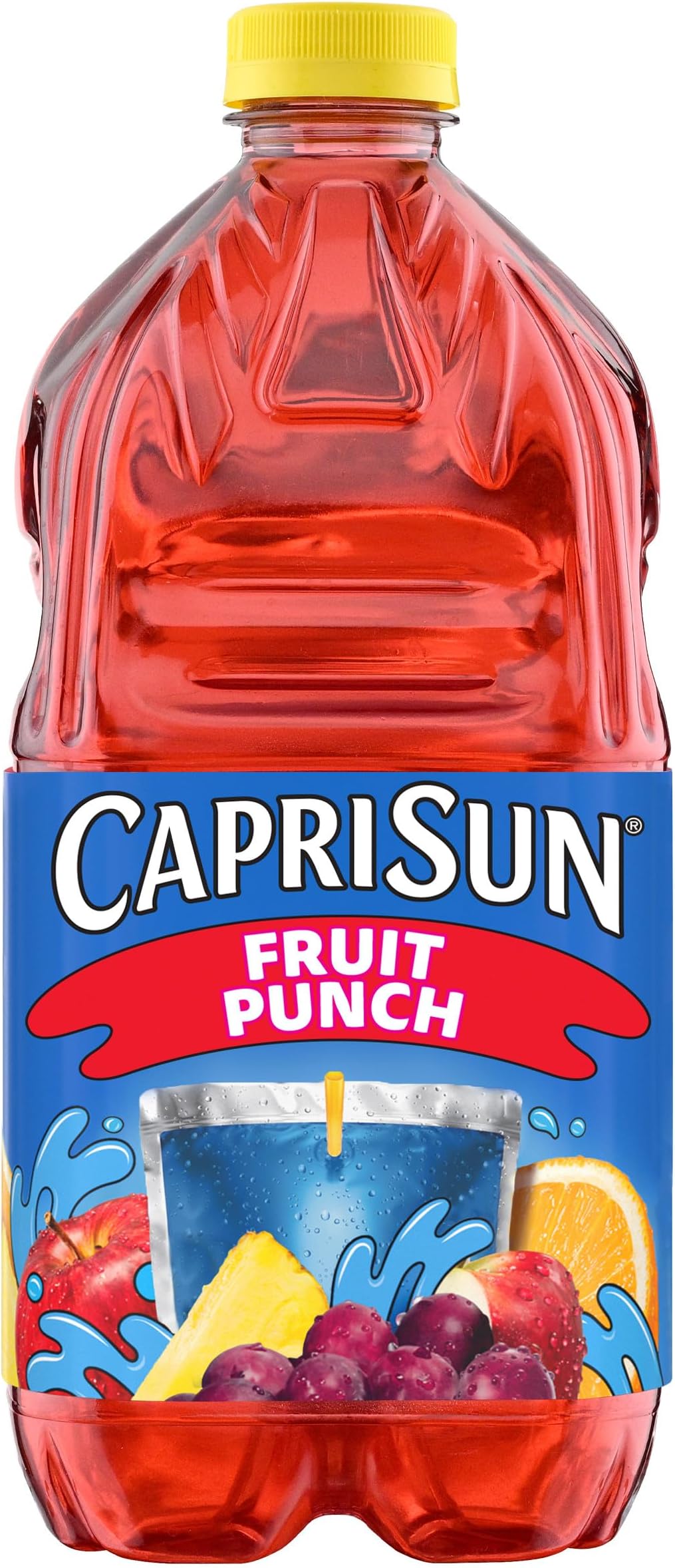 Flavored Juice Drink Blend with Other Natural Flavor, 1 Bottle, for School Lunches and On-the-Go Hydration, Fruit Punch, All Natural Ingredients, 64 oz