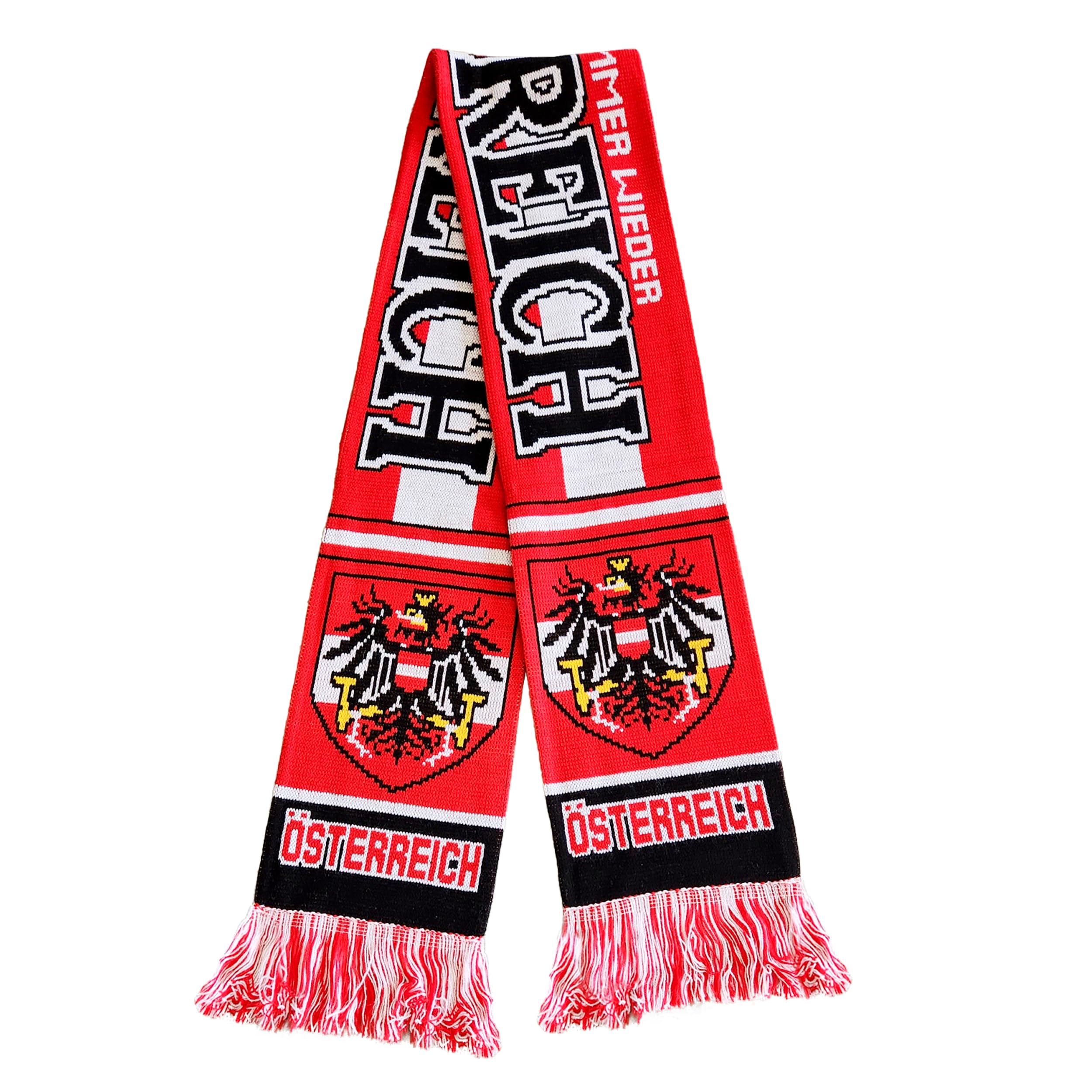 Austria Scarf | Austria Soccer Fan Scarf | Premium Acrylic Knit