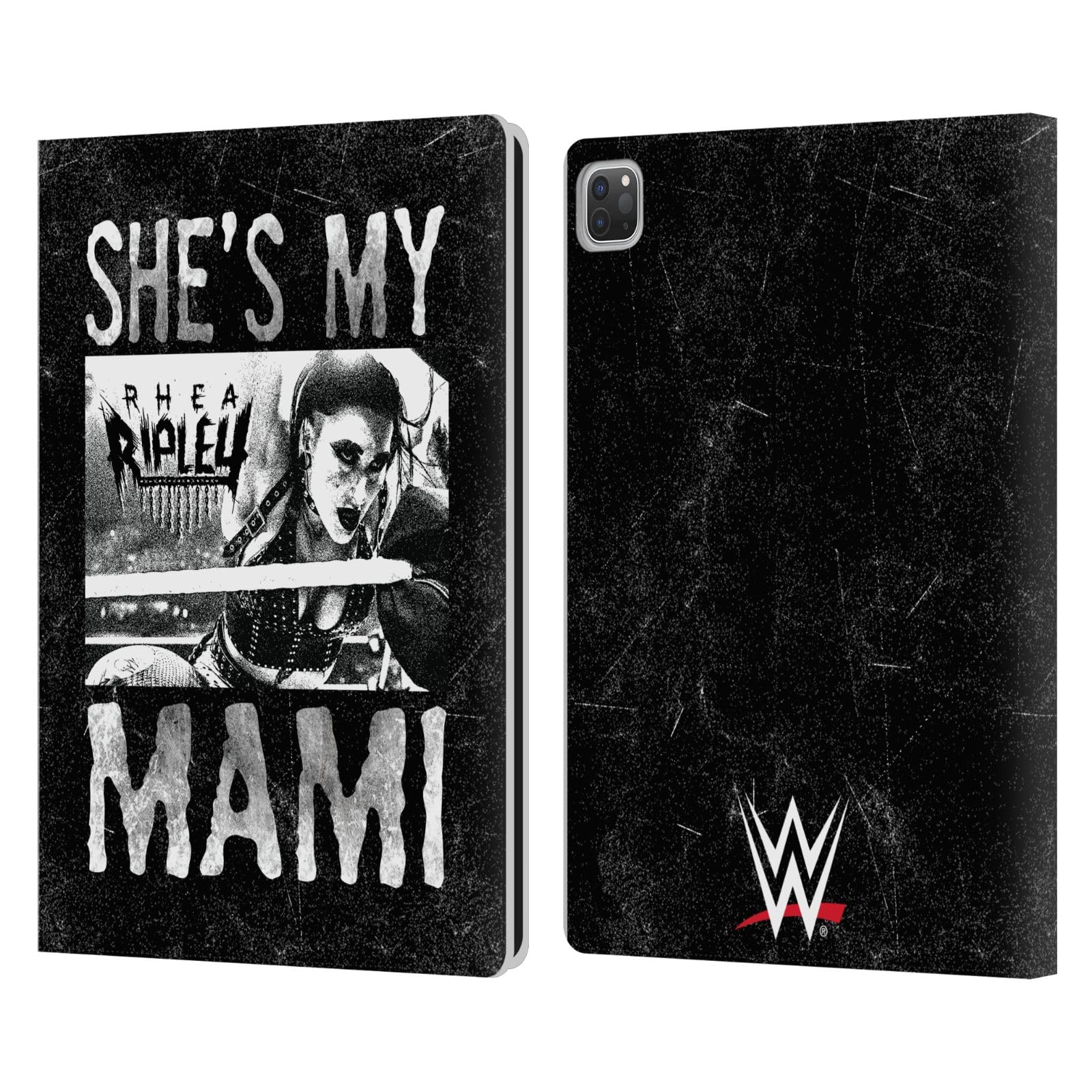 Head Case Designs Officially Licensed WWE She's My Mami Rhea Ripley Leather Book Wallet Case Cover Compatible with Apple iPad Pro 12.9 2020/2021/2022