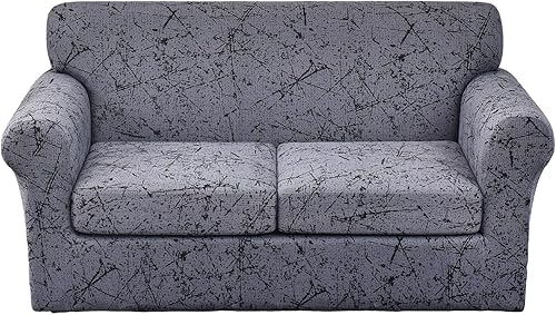 GOSTADY Funda elástica para sofá de 3 piezas, funda de sofá de jacquard, lavable, funda de sofá, funda protectora de muebles con parte inferior disponible en Yaxa Peru