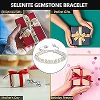 Vista 300 de Adjustable Crystal Bracelet – Gemstone Bead Bracelet with Adjustable Macrame String – Chic Gemstone Bracelet for Men and Women – 8mm Round Healing