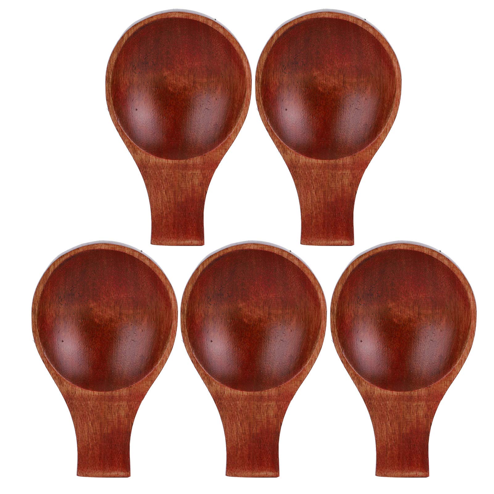 TOPINCN 5Pcs Japanese Wooden Soy Sauce Seasoning Dish Flavor Spices Plate Tableware Kitchen Tool home kitchen restaurant Porcelain Soy Sauce Dish