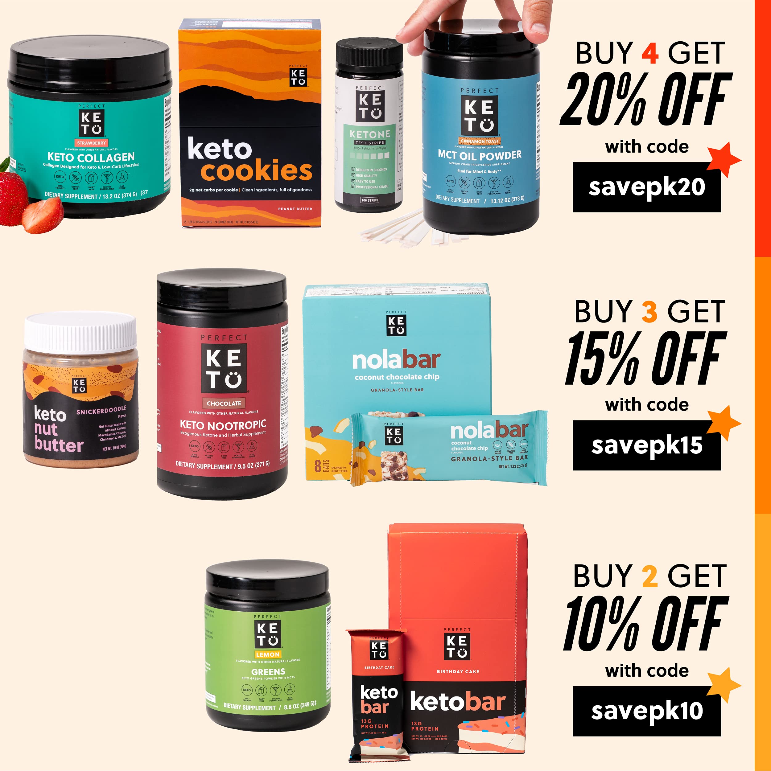 Perfect Keto MCT Oil C8 Powder, Coconut Medium Chain Triglycerides for