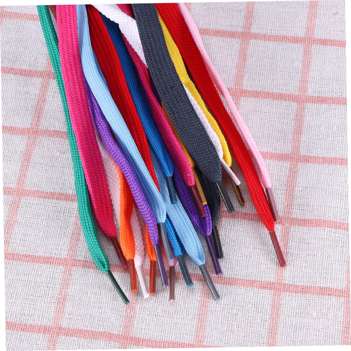 12paires Lacets Plats Pour Chaussures De Sport Et Couleurs Assorties Dimensions