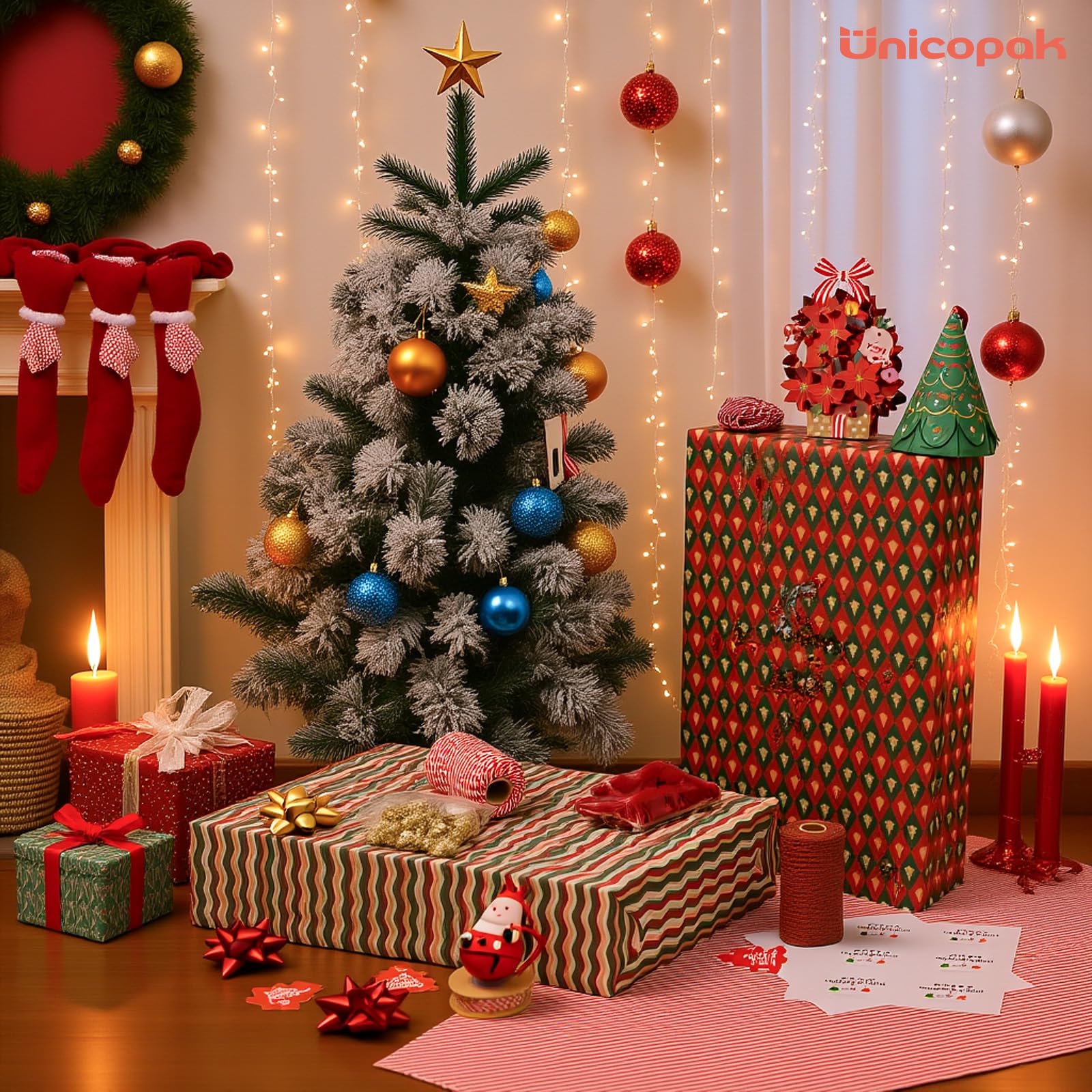 UnicoPak Paquete de 12 cajas de regalo de cartón blanco extragrandes de 4 pulgadas de alto con tapas para regalos, 17 x 11 x 4 pulgadas