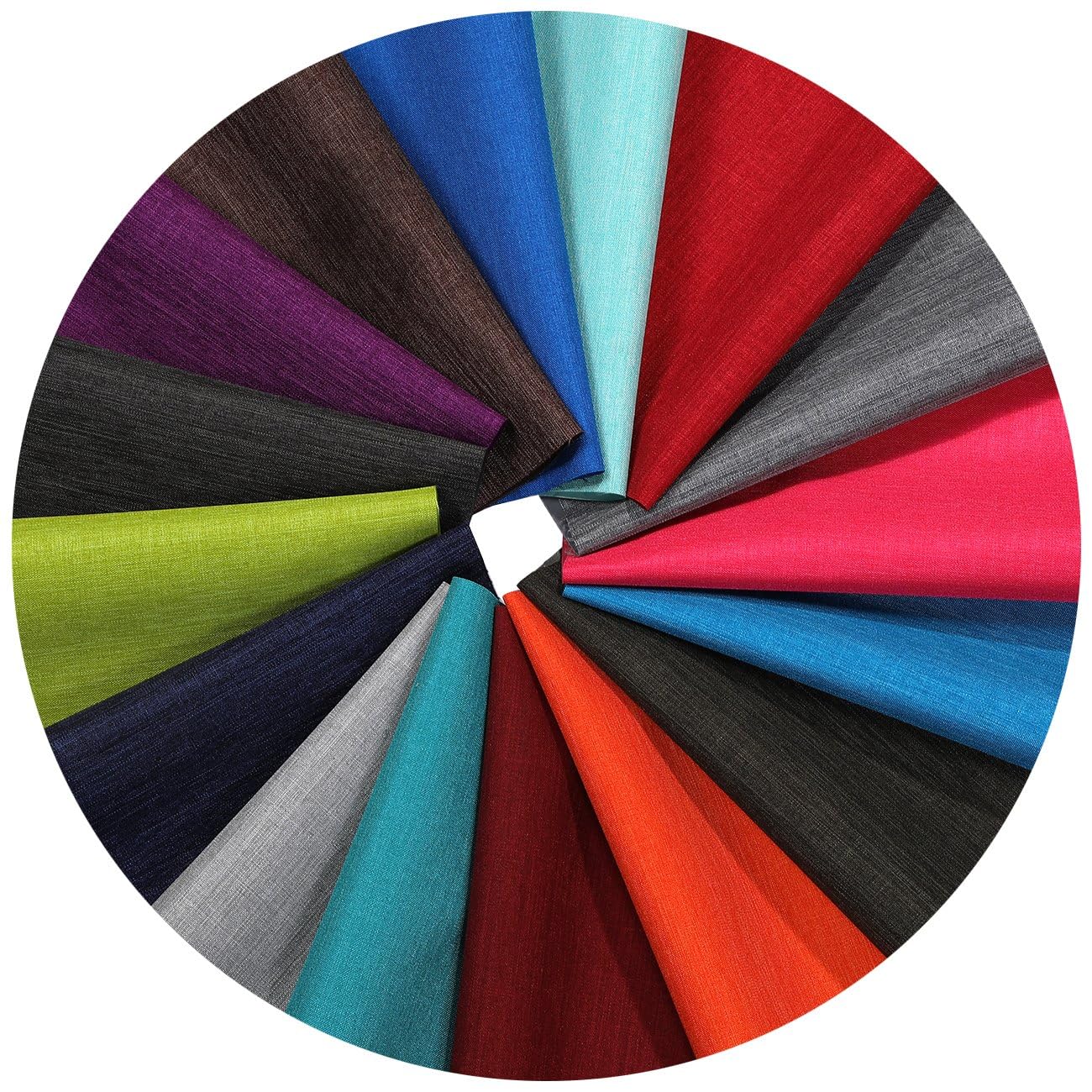 Waterproof Canvas Fabric 2 Tone Marl Heavy Duty Material Pliable Sewable. PVC Coated Back.16 Colours Linen Texture Outdoor Upholstery Cushions Coverings Neotrims. [Purple #17, 1 M]