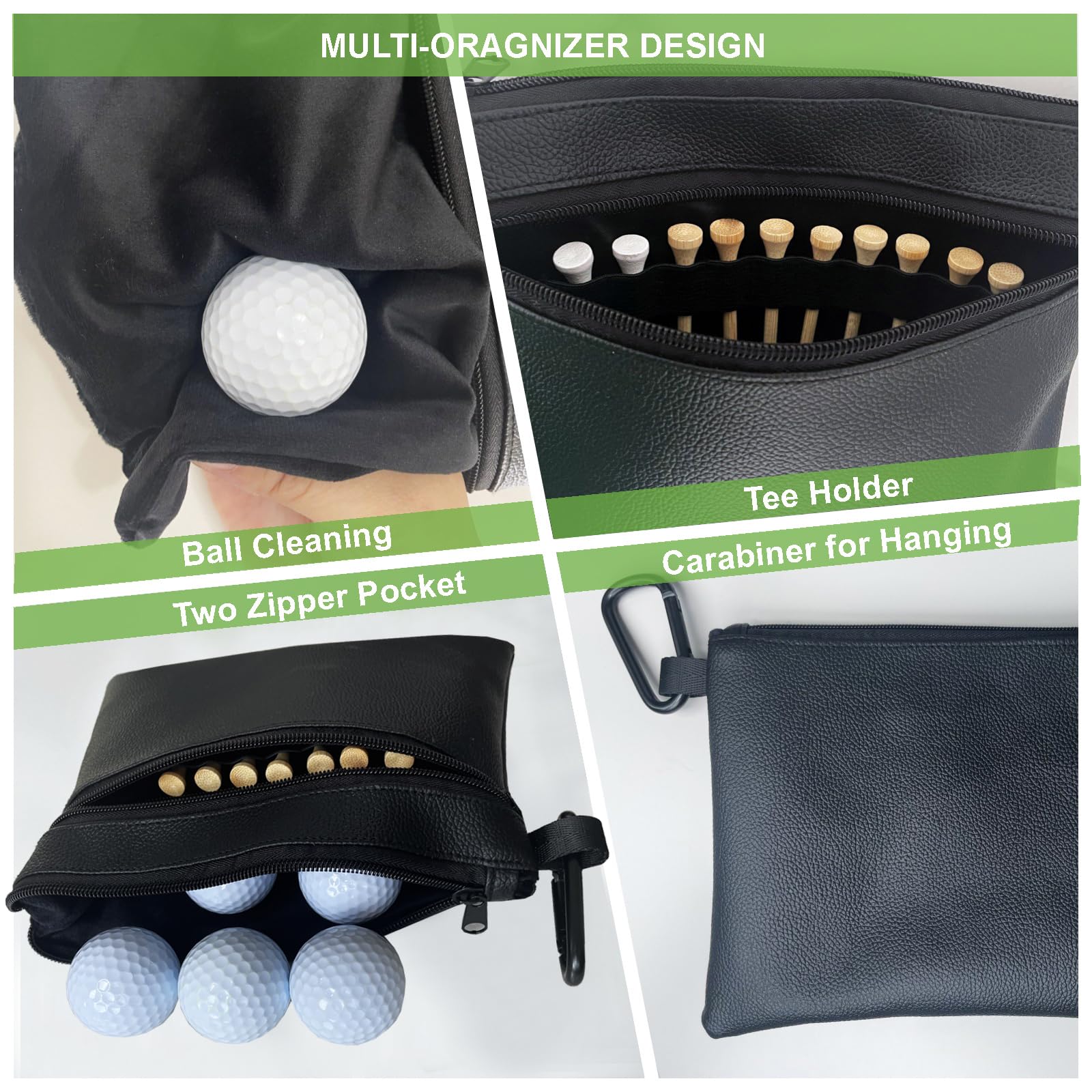 Amazon.com : CORECISE Golf Ball Pouch,Golf Tee Bag Tee Holder Bag