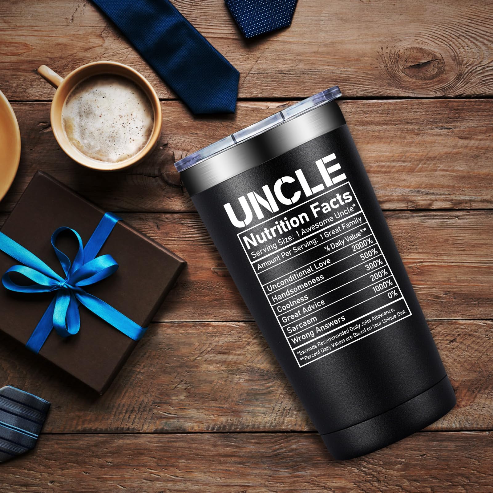 Uncle Gifts - Fathers Day Gift for Uncle from Niece, Nephew - Christmas, Birthday Gifts for Uncles Men Him - 20oz Tumbler