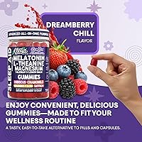 Vista 7 de Clean Nutra Melatonin Gummies L Theanine Magnesium Valerian Root Lemon Balm Chamomile Vitamin C Gummy Saffron Sleep Aid Calm Vitamin B6 Stress