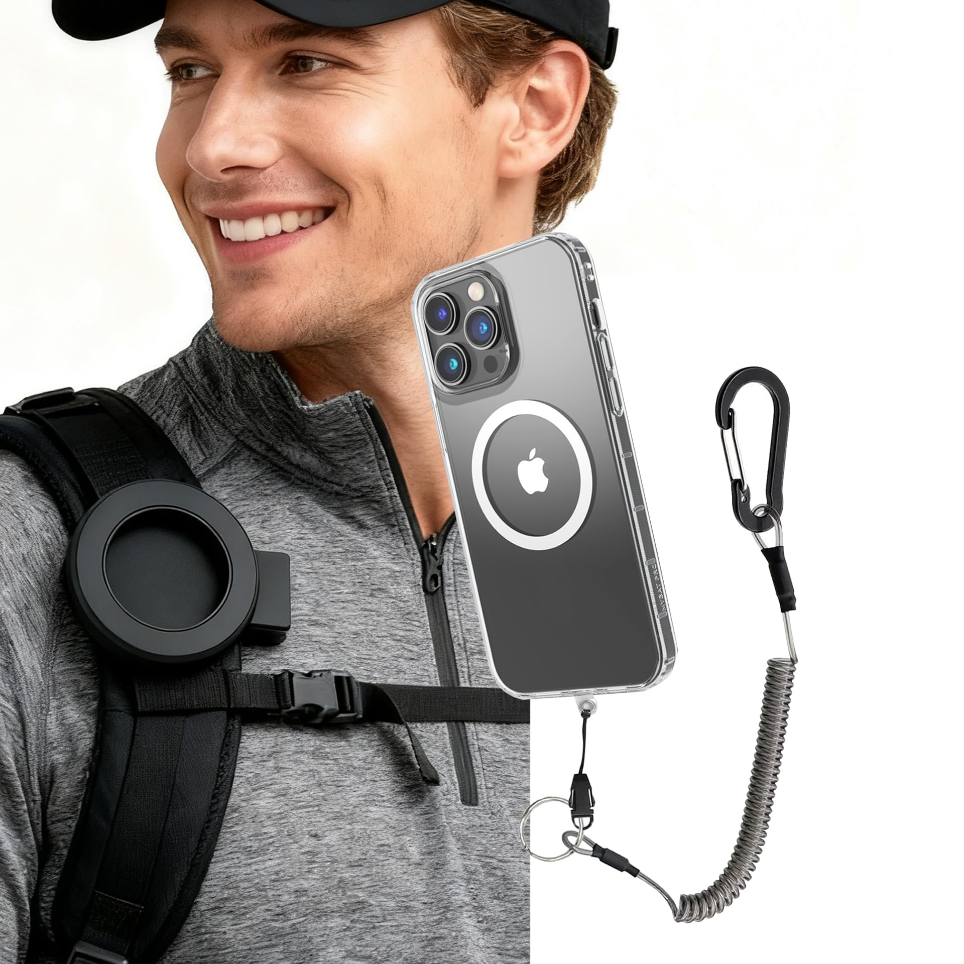 Amazon.com: EZHIZHEYU Magnetic Cellphone Holder for Backpack Strap