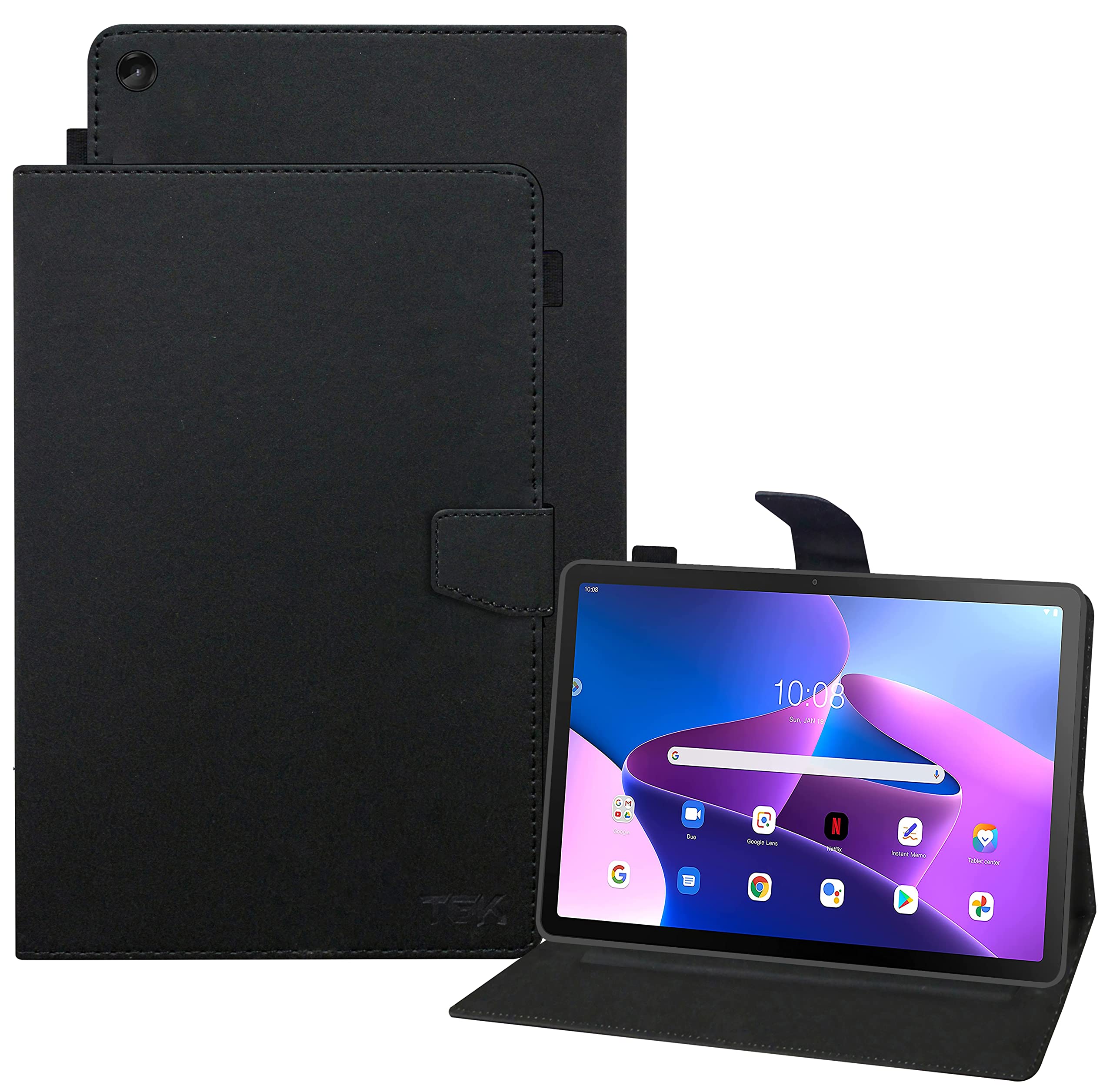Tgk Leather Flip Stand Case Cover For Lenovo Tab M10 Desertcart