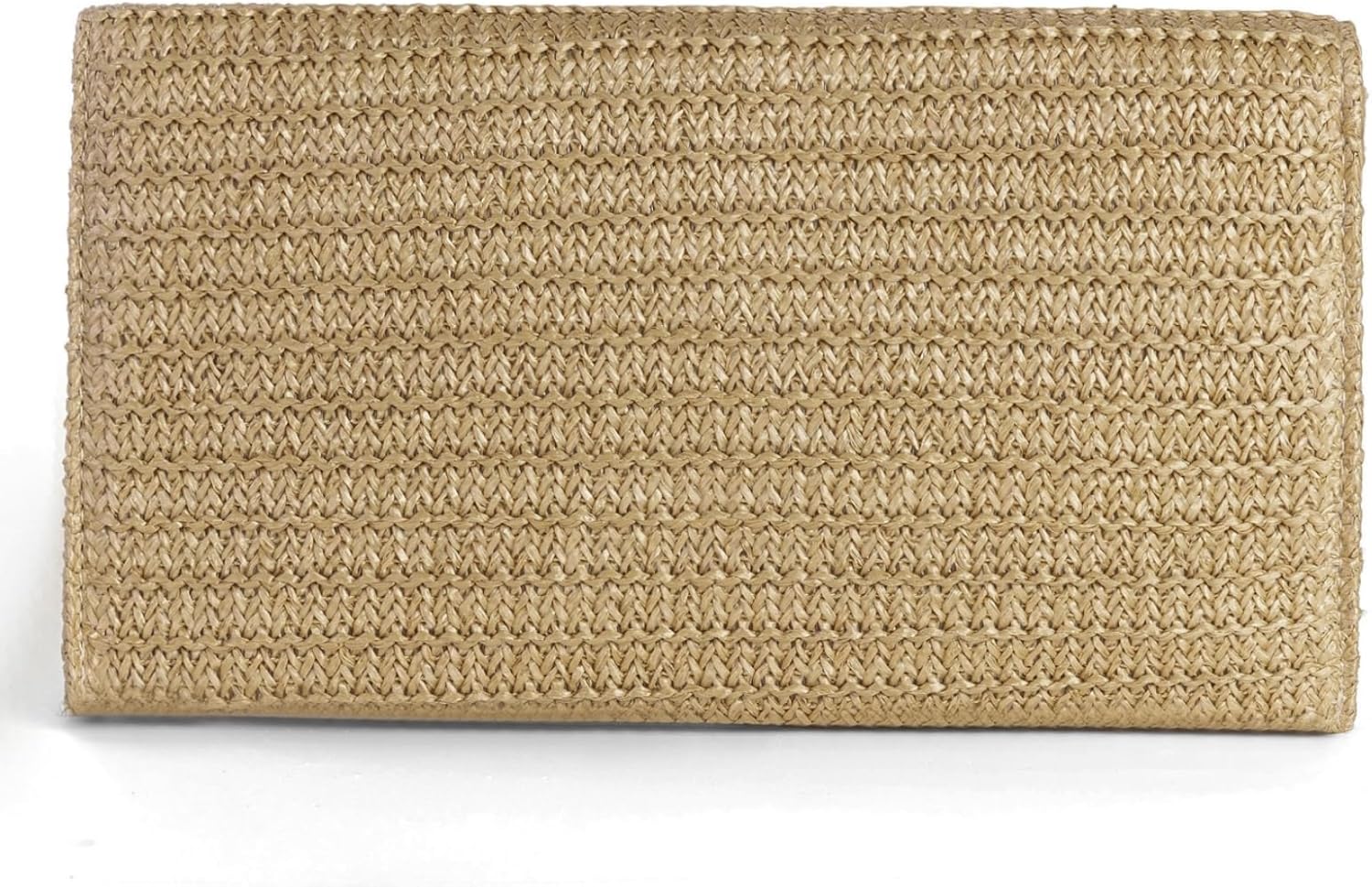 Straw Clutch Purses Women Summer Beach Handbags Boho Woven Envelope Wallet Fold Over Chain Crossbody Shoulder Bag Evening Bag - Image 4