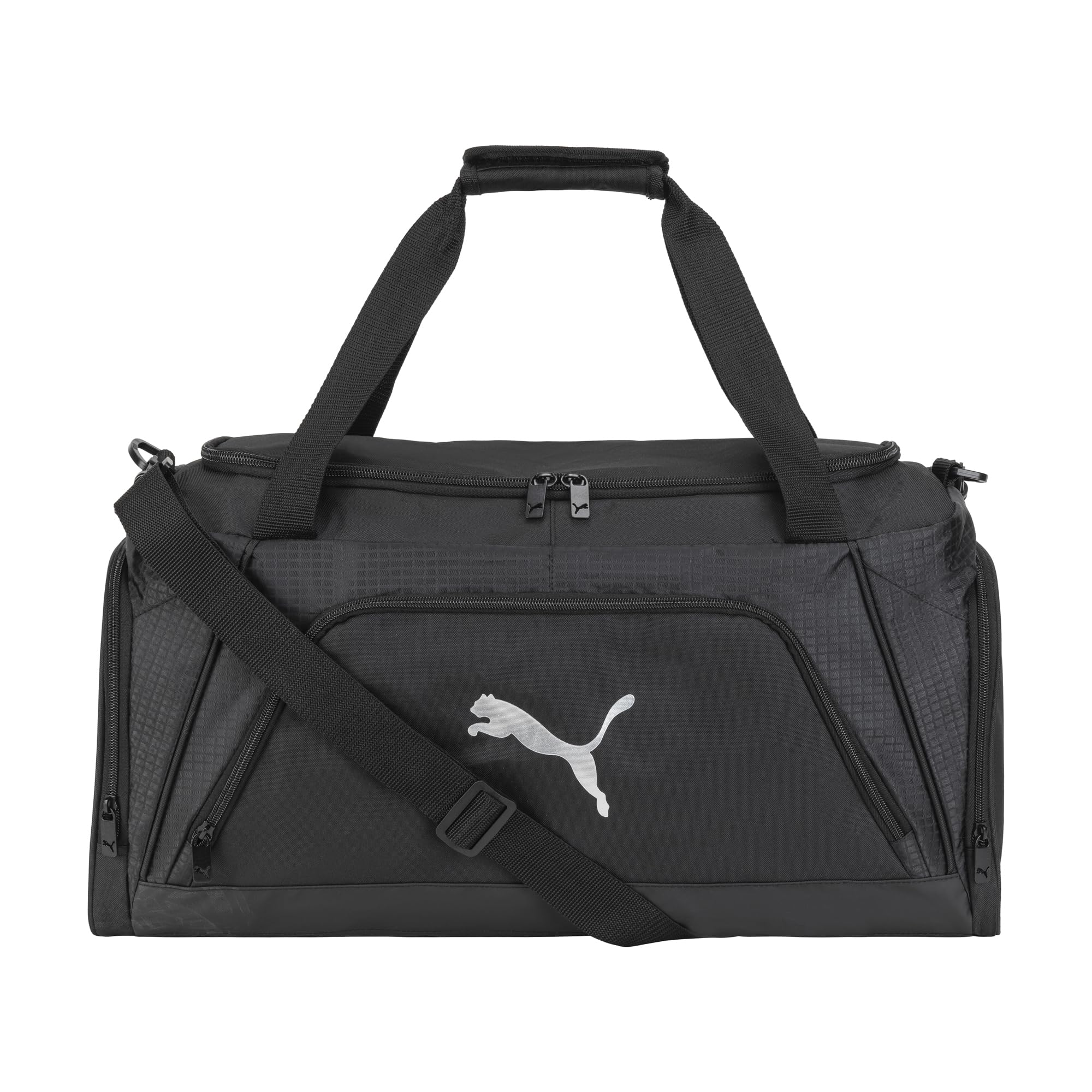 PUMA Evercat Accelerator Duffel Bag, Black/Silver, Black/Silver, Evercat Accelerator Duffel Bag Evercat Accelerator Duffel Bag Black/Silver