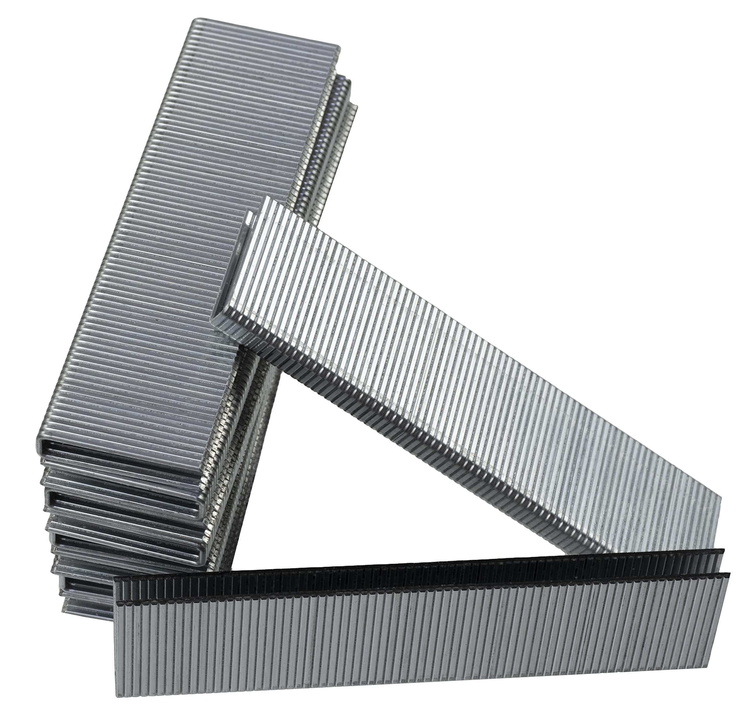 AERZETIX - C58773 - Lot de 2500 agrafes à couronne étroite - 25x5.7x1 mm - pour agrafeuse cloueuse pneumatique GA18 - accessoire d'agrafage bois meuble tapisserie menuiserie - en acier
