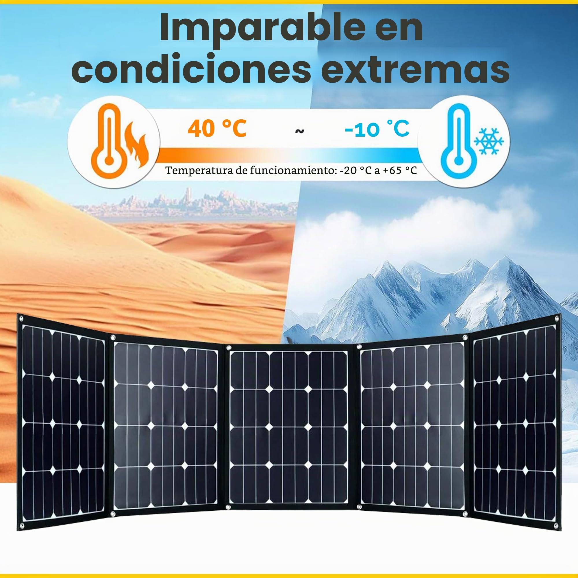Offgridtec FSP-2 - Módulo solar plegable (225 W, con células de contacto Sunpower, sin regulador de carga)