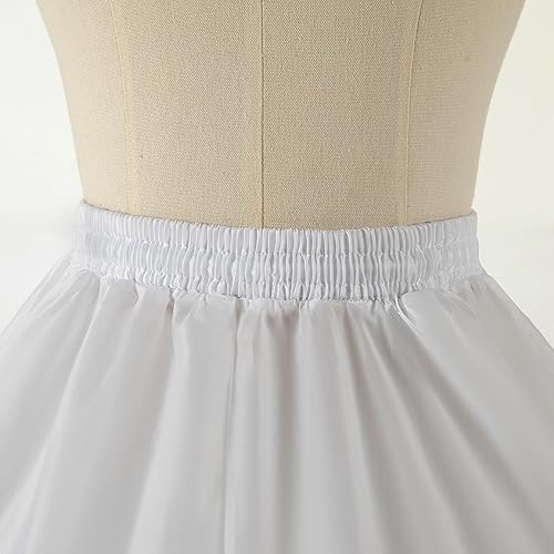 Girl Crinoline Dress A-line Skirt Slips Long Underskirt for Wedding flower girls Dress Ball Gown Kids Flower Light Ivory