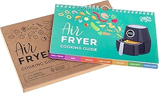 Willa Flare Air Fryer Magnetic Cheat Sheet Cooking Times Reference Guide for 80 Foods - Flip Chart and 6 Vinyl Decal Stickers | Perfectly Fry Family Favorites like Pizza, Chicken Nuggets, French Fries