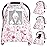 Bnditeu Car Seat Cover Baby, Carseat Covers Baby with 2 Layers Breathable Zipper Windows, Windproof Infant Car Seat Cover, Kick-Proof Baby Carrier Cover for Baby Girl Newborn Essentials
