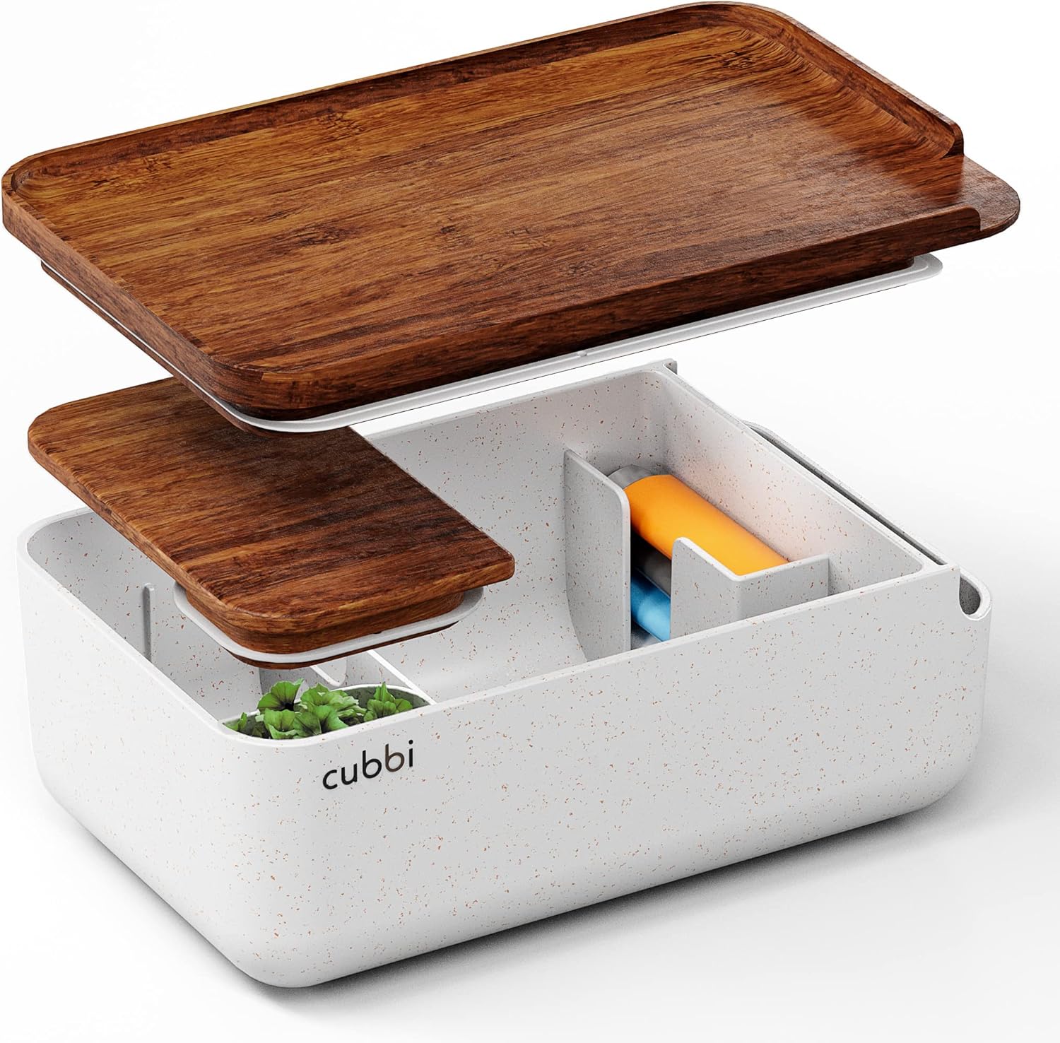 Cubbi Airtight Box with Tray Silicone Seals 100 Air