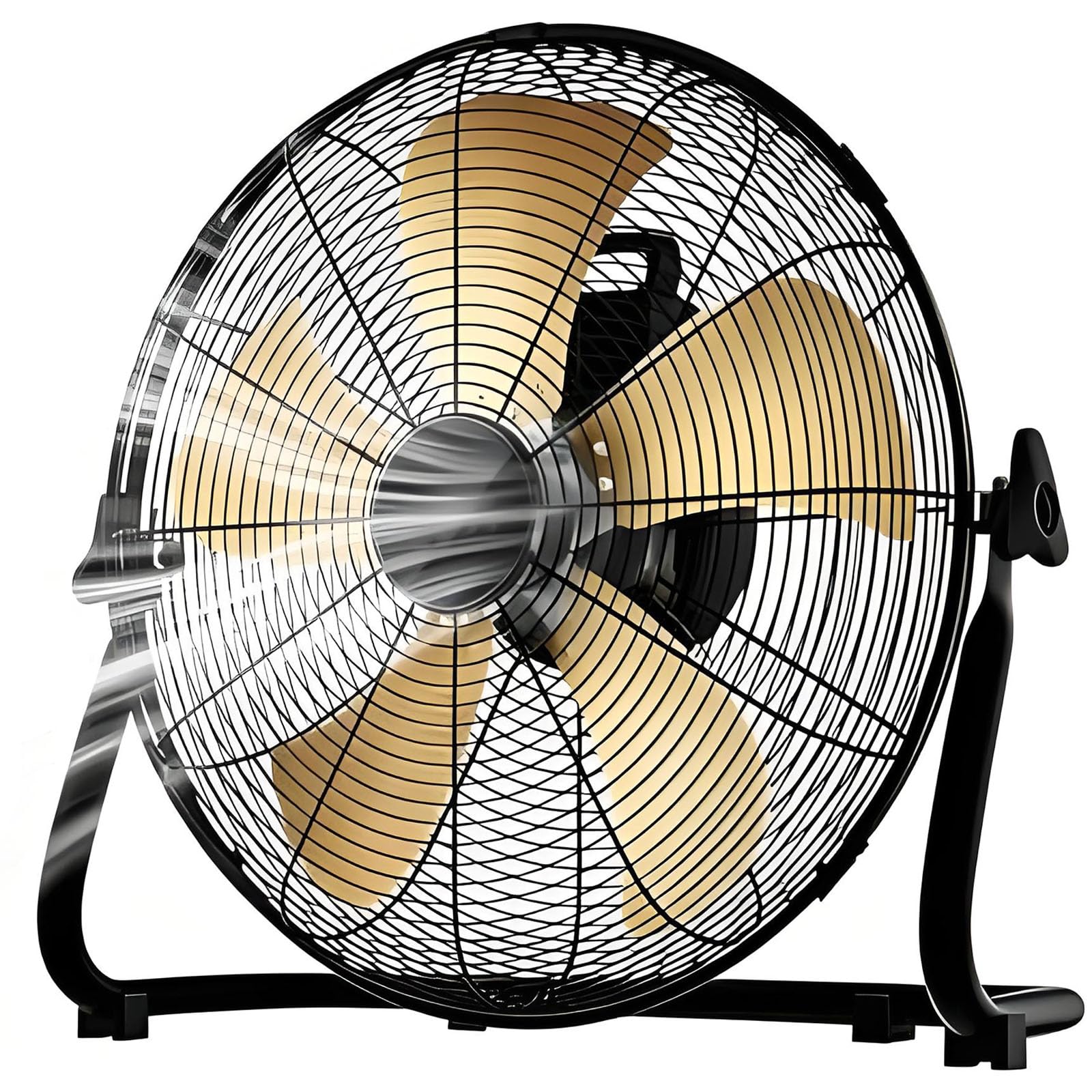Ventilador de suelo industrial de 18 pulgadas, 4000 CFM de alta velocidad con 4 velocidades ajustables para refrigeración de taller, diseño resistente para máxima eficiencia de flujo de aire