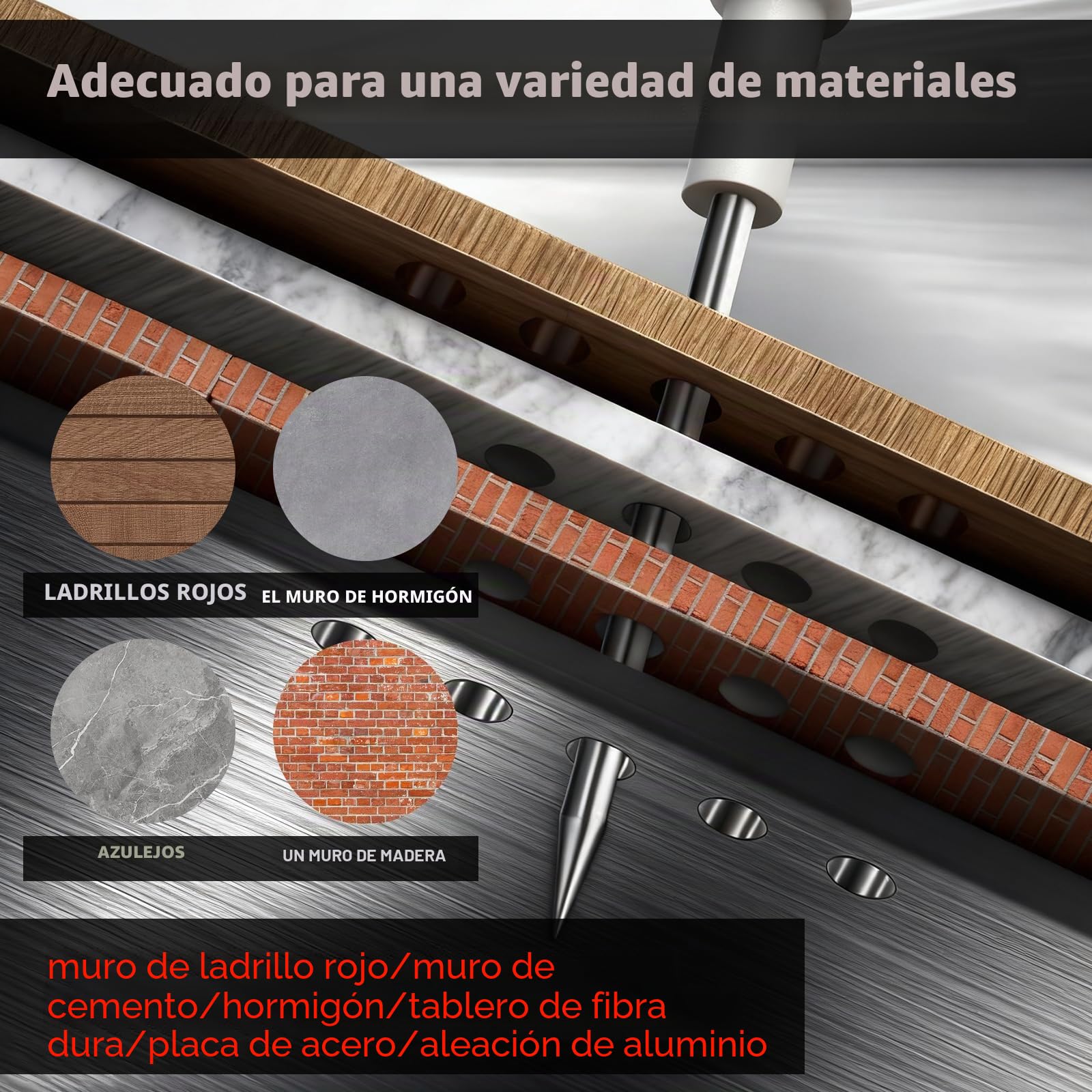 400 Clavos Para Pistola De Clavos Manual, Clavos De Acero Endurecido 7,3 mm, Pistola De Clavos Para Acero, Nail Gun, Clavos Para Tejados, Pistola Neumática, Para Techos De Hormigón Y pared Gruesos