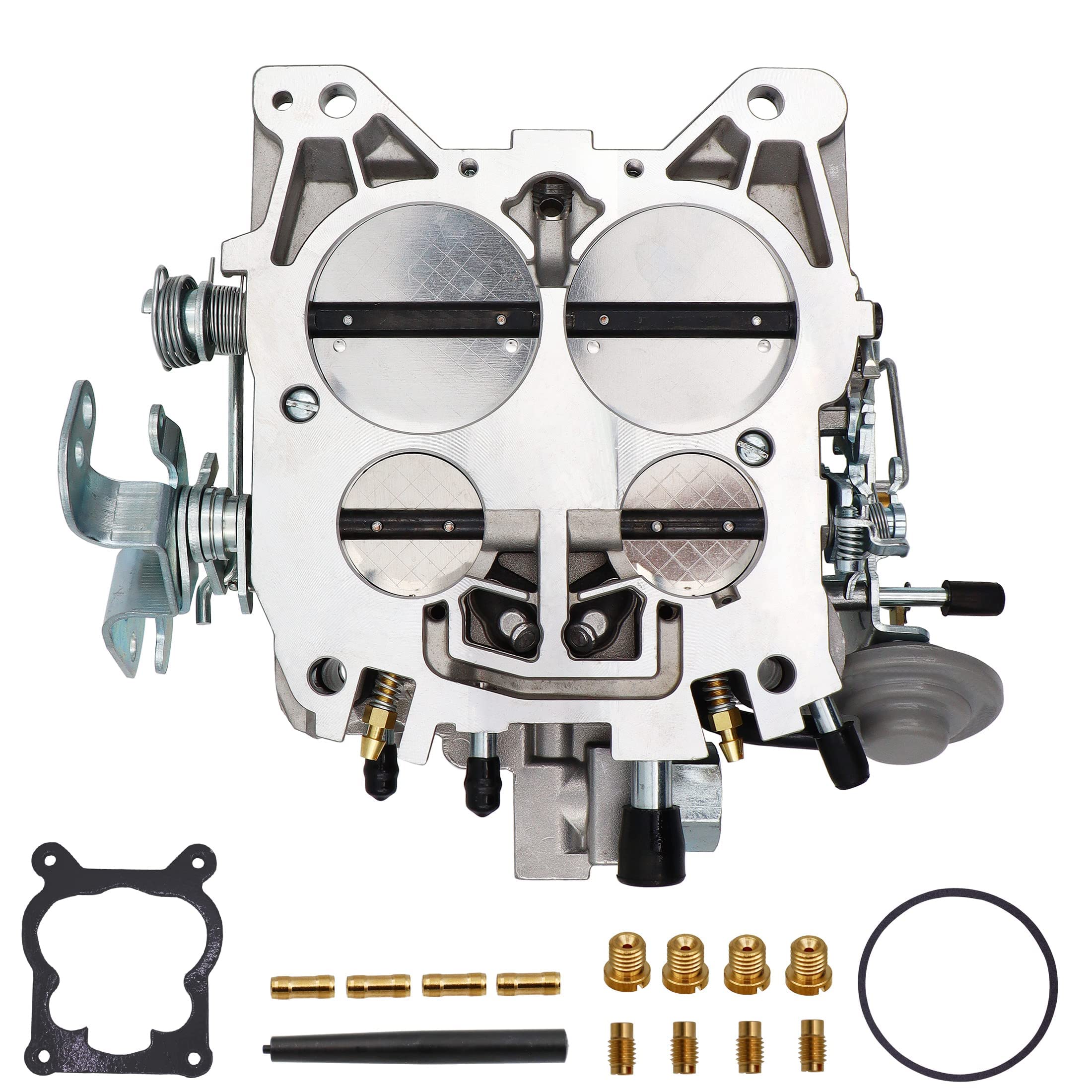 春夏新作 4 Barrel Carburetor for Edelbrock Rochester Quadrajet 4MV Chevy