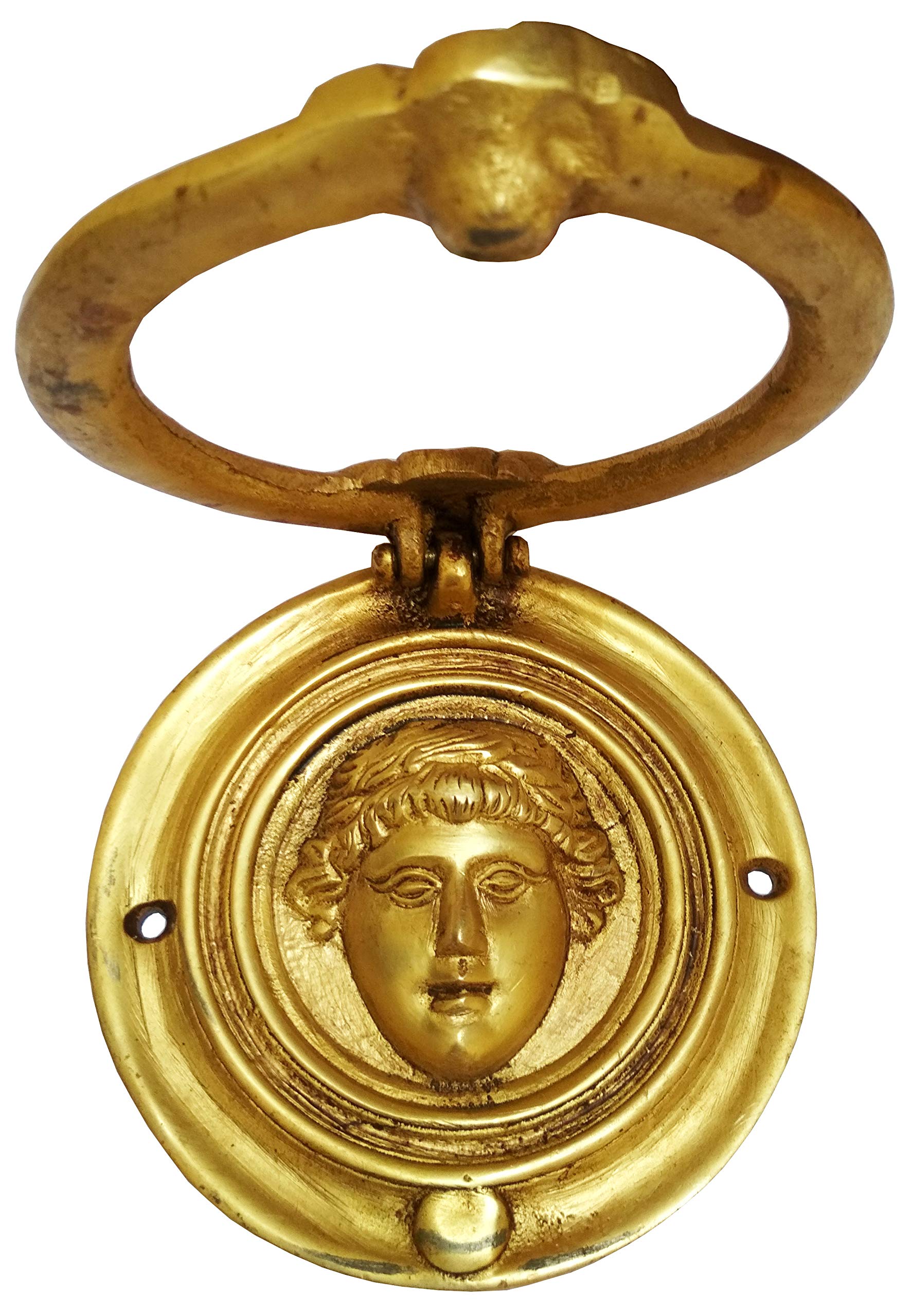 Battente Ottone Stile Luigi XVI – L'Artistica F.lli Perincioli, 137x28x102 Mm, Per Porte Interne Ed Esterne
