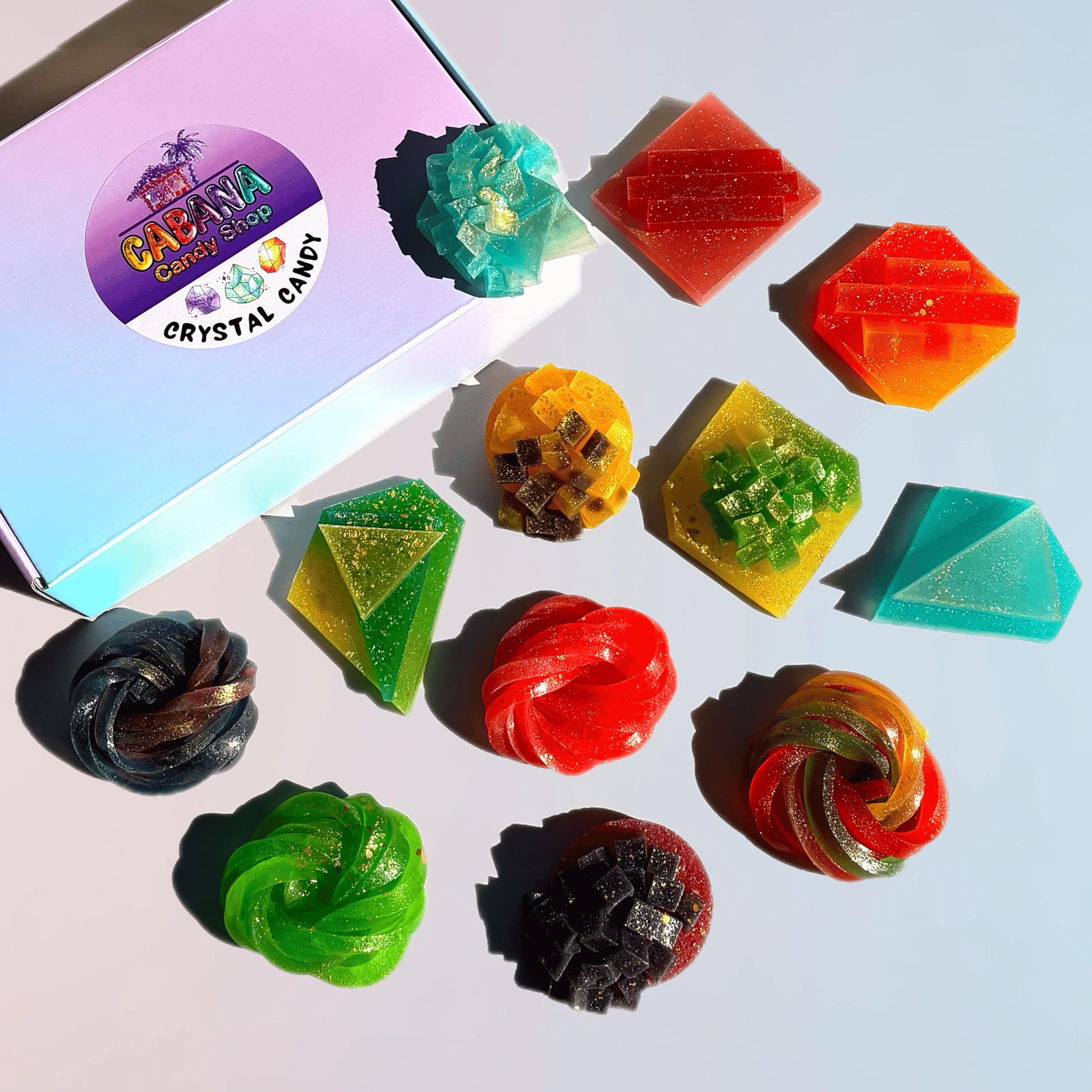 Amazon.com : Cabana Candy Shop Crystal Candy - 12 Piece Variety