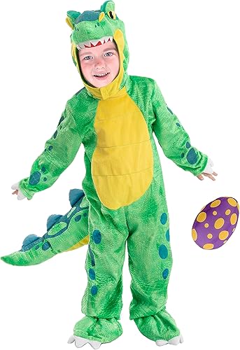 Spooktacular Creations Disfraz unisex de T-Rex verde para Halloween disfraz de truco o trato talla 3T