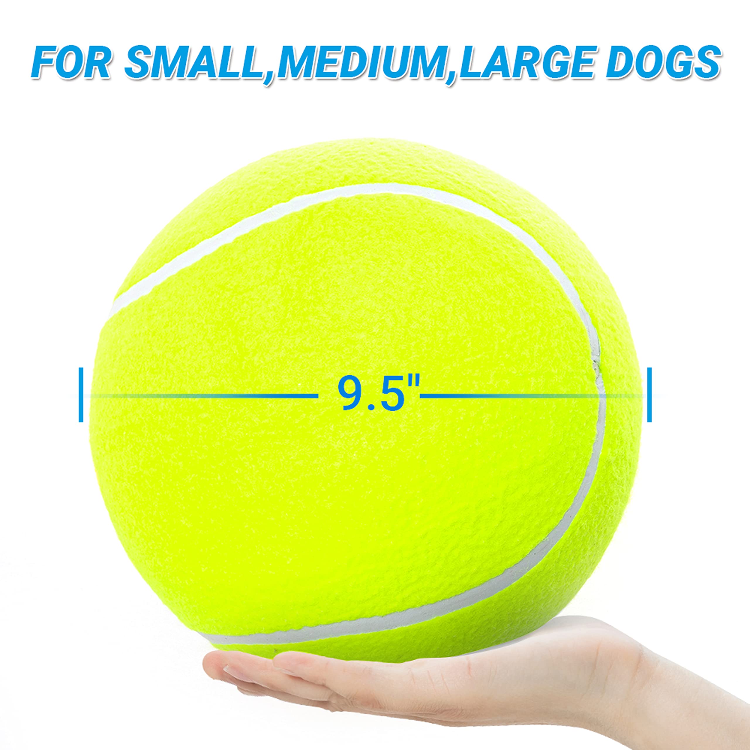 AnCoSoo Bola de perro duradera de goma de rebote, 5.9cm