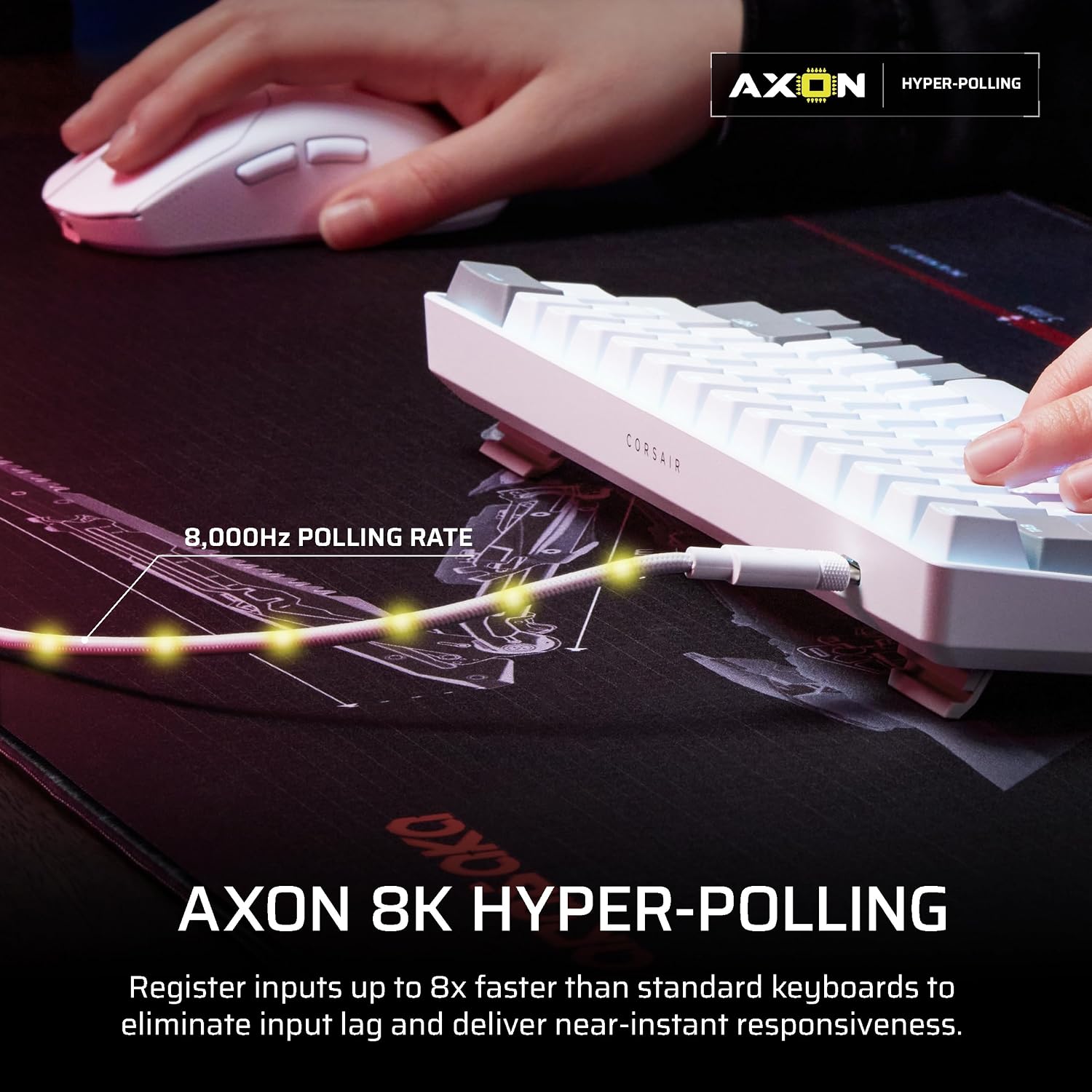 Corsair Clipper PRO MINI 60 Hall Effect Gaming Keyboard – US QWERTY – White 9 81GZAaVavmL. AC SL1500