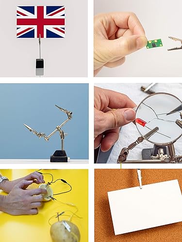 Miniatura 6 de Mandala Crafts Pinzas de cocodrilo pequeñas de metal para manualidades  2 pulgadas, 100 unidades, pinzas de cocodrilo de metal diminutas para soldar