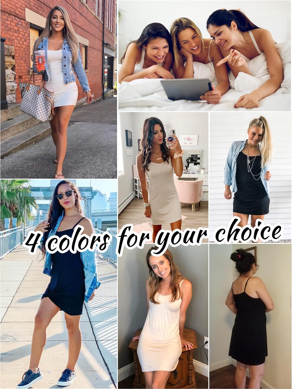 Vlazom Women Full Slips Sexy Soft Slip Dress for Under Dress Spaghetti Strap Cami Slip Chemises V Neck Negligee S-XXL - Image 6